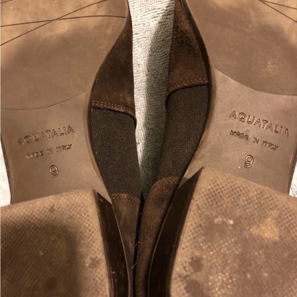 Aquatalia Brown Suede Chelsea Ankle Boots | Italy | Size 9 - Picture 6 of 6